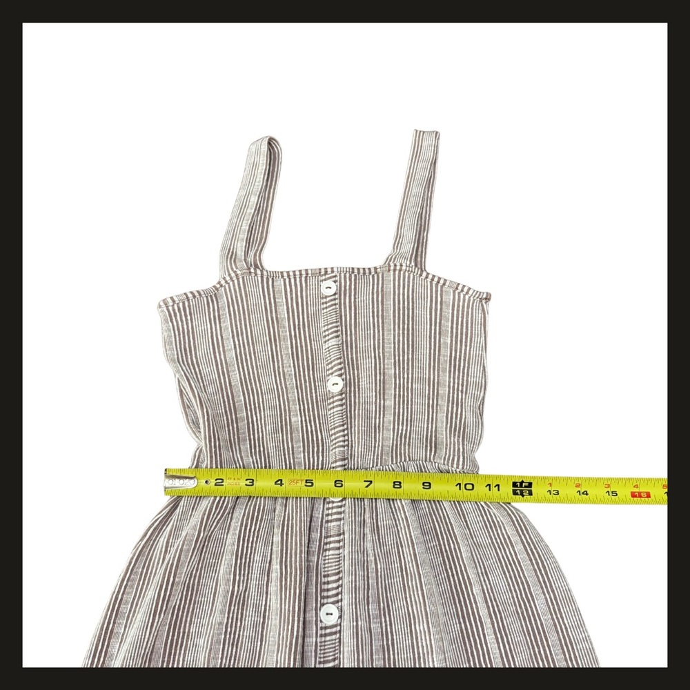 Caution to the Wind Striped Button Front Tiered Midi Sundress Women’s Small EUC - Picture 9 of 11